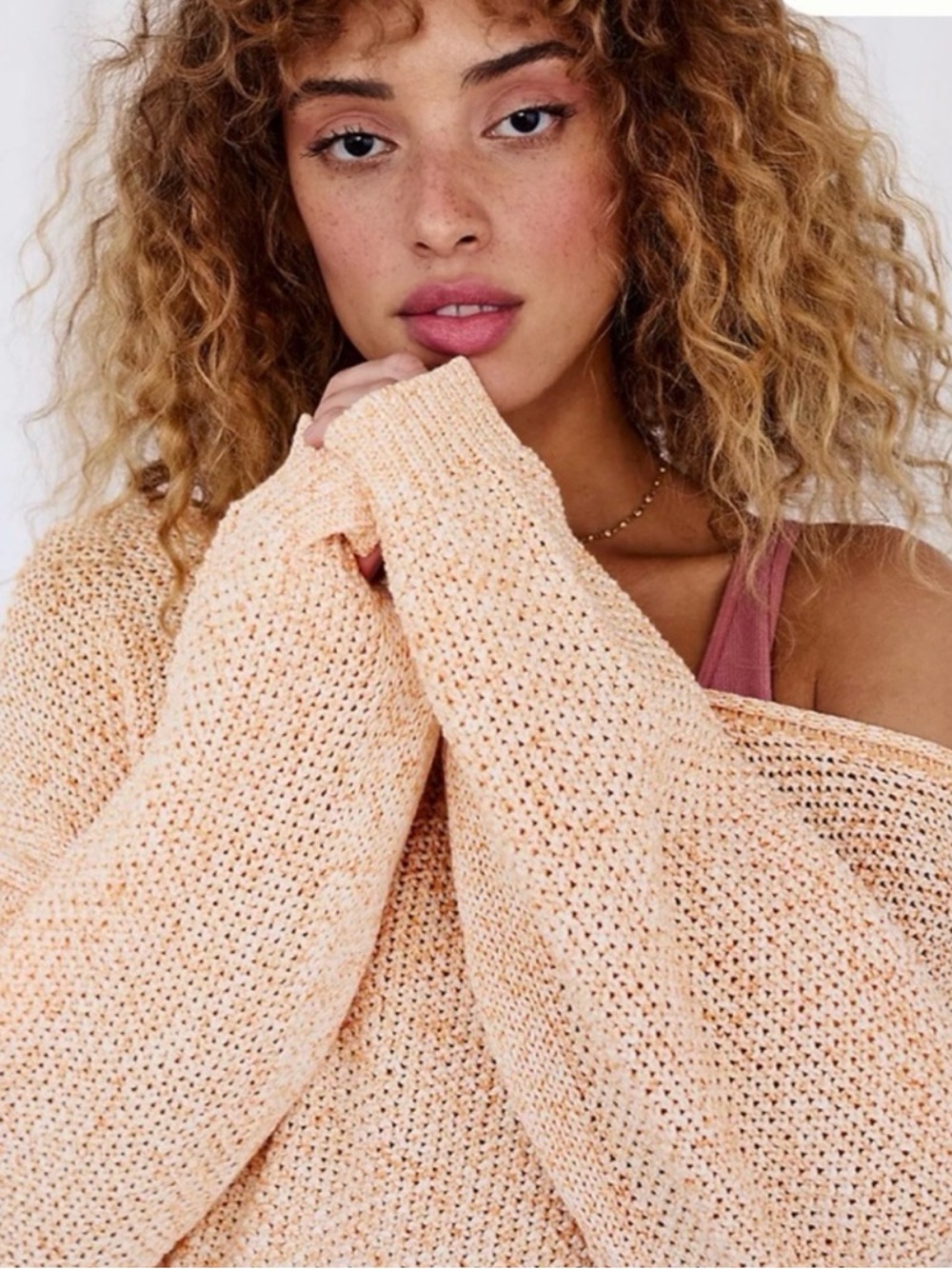 Saturday Sunday by Anthropologie Talula Off Shoulder Cropped Sweater